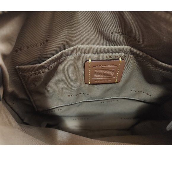 NWT Coach Kitt Messenger Crossbody In Colorblock Signature Canvas - Picture 7 of 8